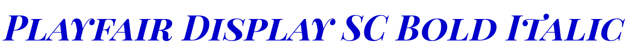 Playfair Display SC Bold Italic フォント